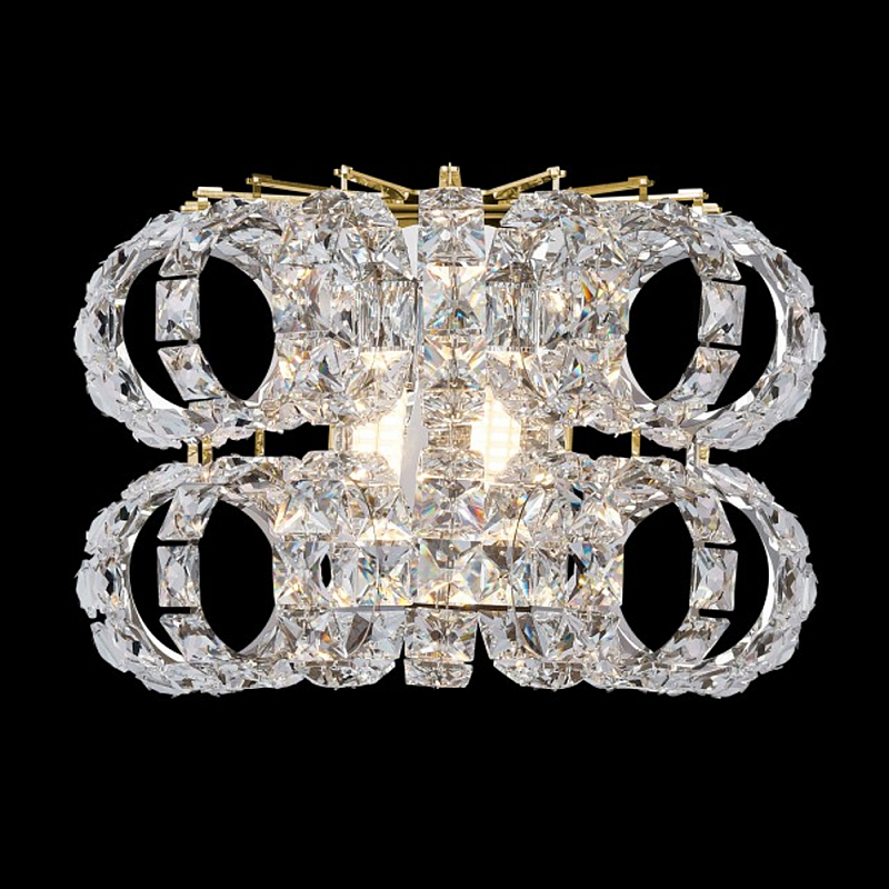 Бра с россыпью хрусталя Perfection of Diamonds Золотой Прозрачный Хром Бра с россыпью хрусталя Perfection of Diamonds Золотой Прозрачный Хром в Красноярске | Loft Concept