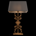 Настольная лампа на ажурном чугунном основании с серым абажуром Openwork Lamp варинант исполнения - 4 | Loft Concept в Красноярске