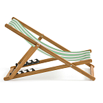 Шезлонг из акации и ткани Argentina варинант исполнения - 5 | Loft Concept в Красноярске