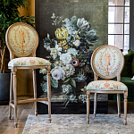 Стул из массива бука светло-зеленый с растительным орнаментом Raffael Angel Green Chair варинант исполнения - 6 | Loft Concept в Красноярске