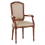 Стул с подлокотниками из натурального бука бежевый Solid Luxury варинант исполнения - 2 | Loft Concept в Красноярске