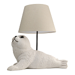 Настольная лампа в детскую Белый морской котик варинант исполнения - 1 | Loft Concept в Красноярске