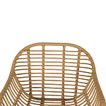 Стул с ротанговым плетением Wicker Half Chair с подлокотниками варинант исполнения - 4 | Loft Concept в Красноярске