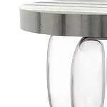 Дизайнерский журнальный стол на 3-х овальных прозрачных ножках Tukutic варинант исполнения - 1 | Loft Concept в Красноярске