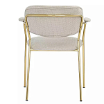 Стул Singer Chair с подлокотниками серый на золотистых ножках варинант исполнения - 4 | Loft Concept в Красноярске