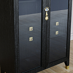 Дизайнерский шкаф витрина Elsa Dreams Black с 4-мя ящиками варинант исполнения - 3 | Loft Concept в Красноярске