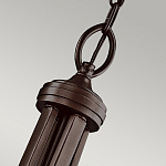 Люстра подвесная с двойным круглым плафоном из органзы и матового стекла Kichler варинант исполнения - 7 | Loft Concept в Красноярске