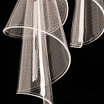 Люстра каскадная с 10-ю прозрачными плафонами Wave Line варинант исполнения - 9 | Loft Concept в Красноярске