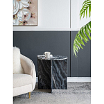 Столик кофейный с столешницей из черного мрамора Compact Black Marble Table варинант исполнения - 8 | Loft Concept в Красноярске