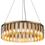 Люстра со стеклянными цилиндрическими плафонами Luminous Cylinders Amber Round варинант исполнения - 3 | Loft Concept в Красноярске