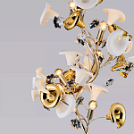 Торшер в виде белых и золотых цветов каллы Refined Taste of Light варинант исполнения - 3 | Loft Concept в Красноярске