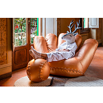 Дизайнерский кожаный пуф в виде бейсбольного мяча Poltronova Joe Ball Pouf варинант исполнения - 9 | Loft Concept в Красноярске