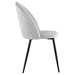 Мягкий стул в сером велюре Miruna Chair варинант исполнения - 5 | Loft Concept в Красноярске