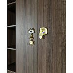 Большой шкаф с витриной Elsa Dreams Walnut варинант исполнения - 5 | Loft Concept в Красноярске