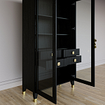 Дизайнерский шкаф витрина Elsa Dreams Black с 4-мя ящиками варинант исполнения - 7 | Loft Concept в Красноярске