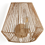 Бра с плетенным из пеньки абажуром Jutti H25 см варинант исполнения - 1 | Loft Concept в Красноярске