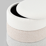 Пуф Three Colors в ткани букле из трех цветов  варинант исполнения - 4 | Loft Concept в Красноярске