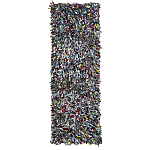 Ковер прямоугольный разноцветный из джинсовой одежды Zero Waste варинант исполнения - 1 | Loft Concept в Красноярске