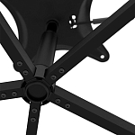 Стул с мягкой черной обивкой из велюра и подъемно-поворотным механизмом на колесиках Harper Black варинант исполнения - 6 | Loft Concept в Красноярске