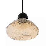 Подвесной светильник с янтарным фактурным плафоном Lamp with Frozen Glass Effect варинант исполнения - 1 | Loft Concept в Красноярске
