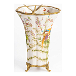 Ваза из фарфора с бронзовой стрекозой  Paradise Dragonfly варинант исполнения - 2 | Loft Concept в Красноярске