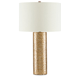 Настольная лампа золотая с цилиндрическим абажуром Golden Mosaic варинант исполнения - 2 | Loft Concept в Красноярске