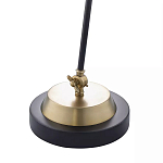 Настольная лампа с наклонным корпусом и подвижным плафоном в сочетании золотистого и чёрного цвета Work Surface Light варинант исполнения - 5 | Loft Concept в Красноярске