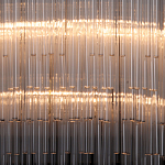 Люстра круглая с прозрачными стеклянными трубками Nembus варинант исполнения - 4 | Loft Concept в Красноярске