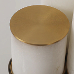 Торшер геометрический с тремя мраморными плафонами Marble Tripod варинант исполнения - 9 | Loft Concept в Красноярске