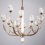 Люстра с декором в виде кристаллов из хрусталя Kenneth Crystal Stone Chandelier 20 варинант исполнения - 3 | Loft Concept в Красноярске