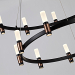 Люстра подвесная с двумя круглыми ярусами и цилиндрическими плафонами Arnaut Light варинант исполнения - 5 | Loft Concept в Красноярске