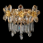 Бра с декоративными элементами в виде крупных хрустальных цветов Palace Gardens варинант исполнения - 1 | Loft Concept в Красноярске