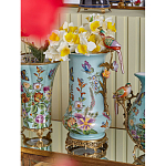 Ваза с птичкой из фарфора с бронзовыми элементами Garden of Eden варинант исполнения - 8 | Loft Concept в Красноярске