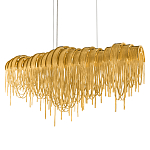 Люстра подвесная с металлическими дугами и длинными цепочками 115 см Atlantis Chain варинант исполнения - 1 | Loft Concept в Красноярске