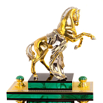 Настольный письменный набор из малахита с декором в виде лошади Leader Organizer варинант исполнения - 2 | Loft Concept в Красноярске