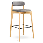 Барный стул из массива ясеня Elegant Ash Shape варинант исполнения - 2 | Loft Concept в Красноярске