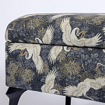 Банкетка с принтом из журавлей Crane варинант исполнения - 3 | Loft Concept в Красноярске