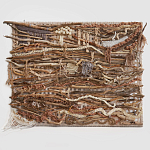 Большая Абстрактное Панно из веток и нитей Dryad Wall Art варинант исполнения - 6 | Loft Concept в Красноярске