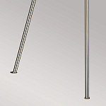 Торшер на трех тонких перекрещенных ножках с белым конусным абажуром из льна Feiss варинант исполнения - 8 | Loft Concept в Красноярске