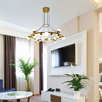 Люстра подвесная светодиодная с плафонами в форме шара Italian Globe Cedar Moss Light варинант исполнения - 1 | Loft Concept в Красноярске