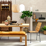 Ваза декоративная из натурального плетеного бамбука Bamboo Decor 42 варинант исполнения - 6 | Loft Concept в Красноярске