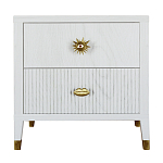 Тумба прикроватная с двумя ящиками Elsa Dreams White варинант исполнения - 5 | Loft Concept в Красноярске