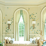 Обои ручная роспись Gingko Colourway SC-237 on grey painted Xuan paper варинант исполнения - 1 | Loft Concept в Красноярске