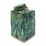 Ваза с малахитовым узором MALACHITE варинант исполнения - 3 | Loft Concept в Красноярске