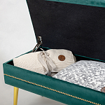 Мягкая банкетка с зоной для хранения Casket Green варинант исполнения - 3 | Loft Concept в Красноярске