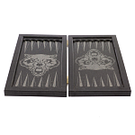 Подарочные нарды из натурального камня с гравировкой Backgammon from Stone варинант исполнения - 4 | Loft Concept в Красноярске