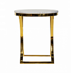 Кофейный столик на подстолье золотого цвета Noelle варинант исполнения - 3 | Loft Concept в Красноярске