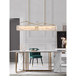 Люстра прямоугольная из фактурного стекла Chandelier Beam варинант исполнения - 3 | Loft Concept в Красноярске