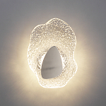 Бра с рельефным волнообразным стеклянным плафоном и вставкой из мрамора Liquid Stone варинант исполнения - 8 | Loft Concept в Красноярске