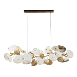 Люстра с белыми и золотистыми цветами G9 Dahlia Flowers Lamp варинант исполнения - 2 | Loft Concept в Красноярске